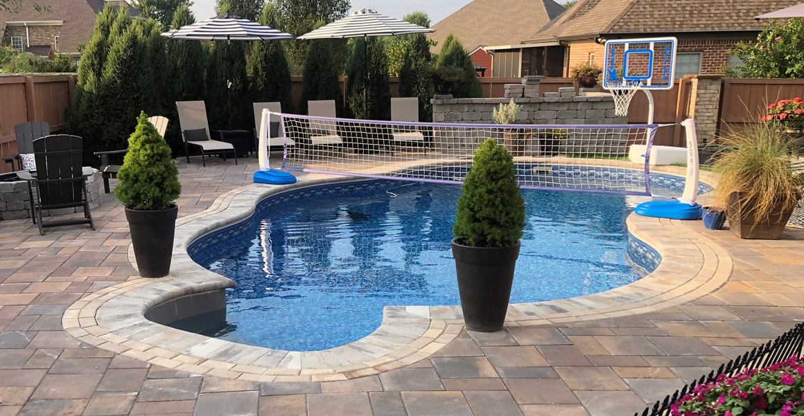 Stealth Pool built in 2 days and installed completely in the ground. A truly affordable Long Island, New York backyard pool option. The pavers took a little longer!