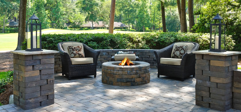 fire pit, patio seating - Long Island, NY