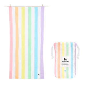 Dock & Bay Quick Dry Beach Towel-Unicorn Waves