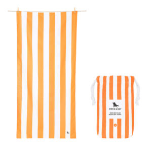 Dock & Bay Quick Dry Beach Towel-Ipanema Orange