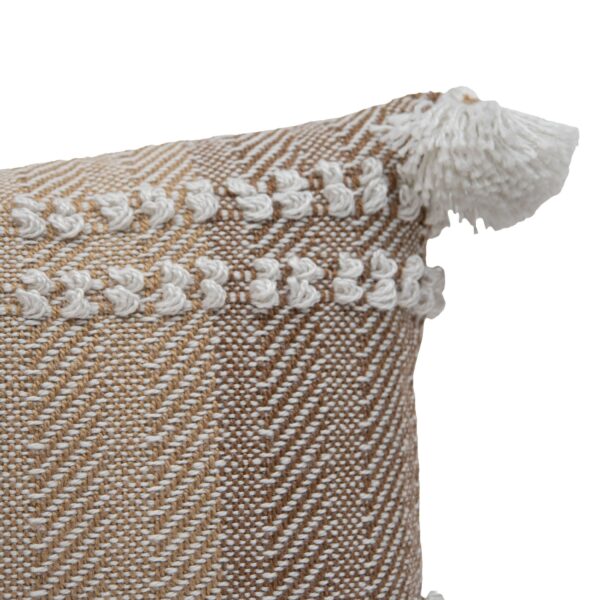 Laney Handwoven Throw Pillow - Brown - Image 2
