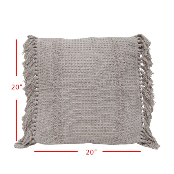 Hand Woven Wilhelmine Pillow Gray - Image 3