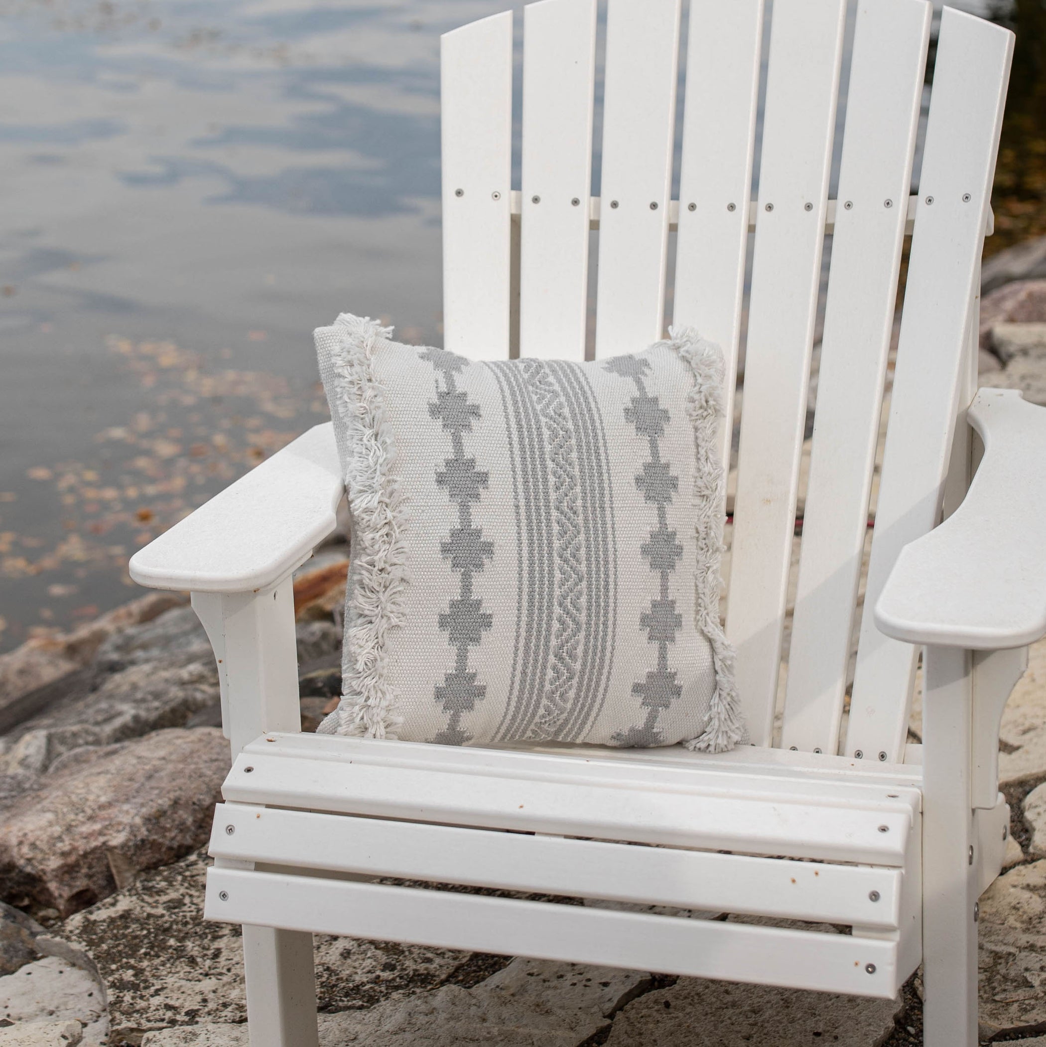 18" x 18" Oaklynn Handwoven Throw Pillow