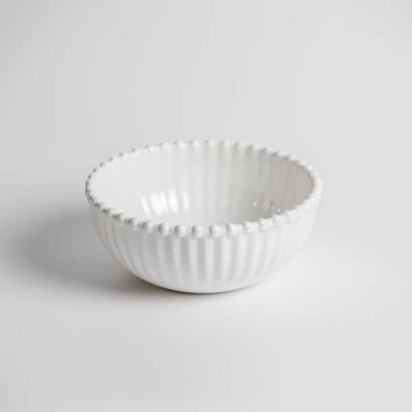Beaded Pearl 6" Round Salad Bowl - Image 2