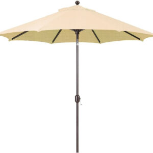 9' Sunbrella Deluxe Auto Tilt Umbrella - Black Frame