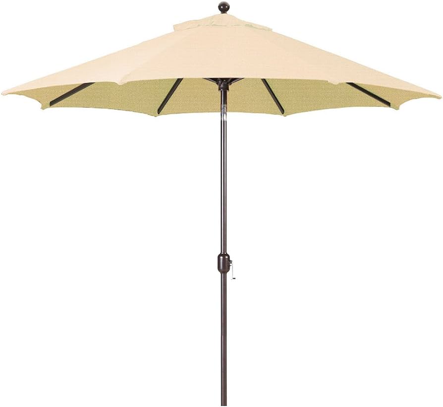 9' Sunbrella Deluxe Auto Tilt Umbrella - Bronze Frame