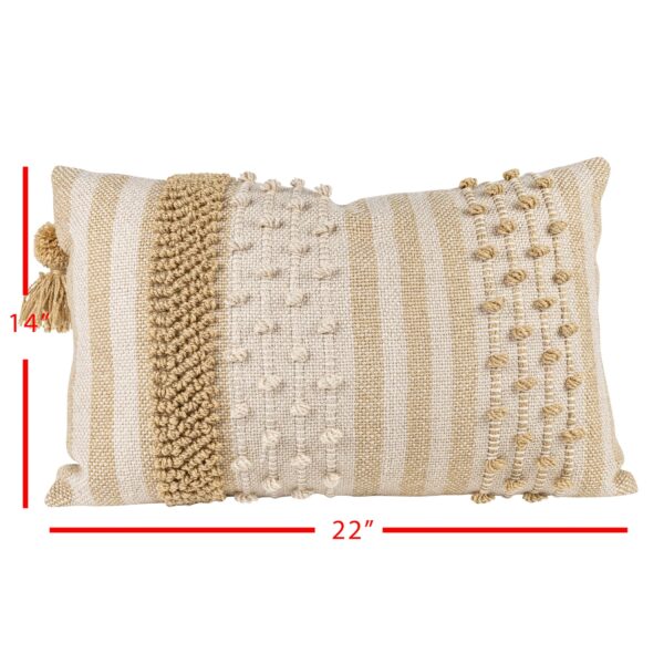 Rashida Throw Pillow - Tan - Image 6