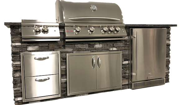 8' Outdoor Kitchen Island
