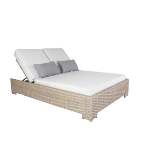 Drift Teak Double Chaise Day Bed