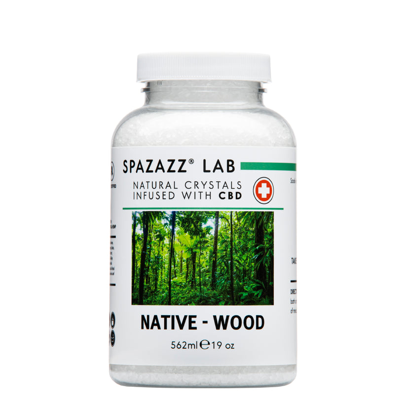 Spazazz Natural crystals Infused With CBD Native-Wood