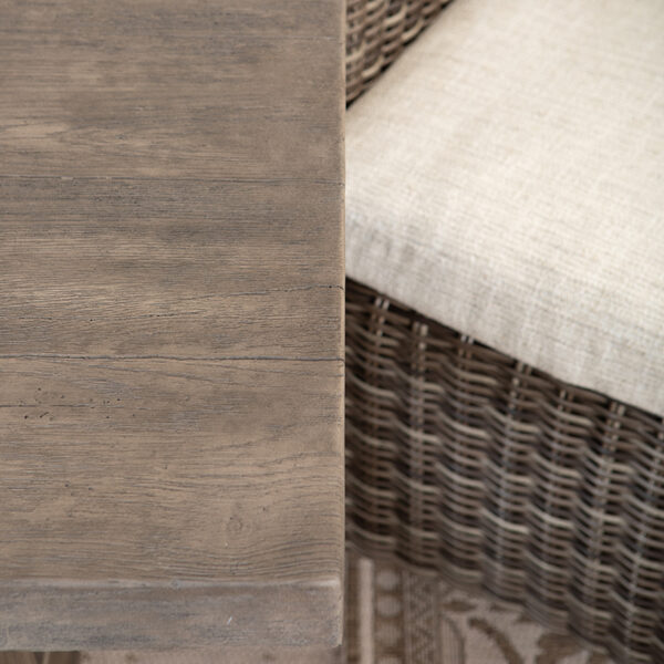 Timber Rectangular Dining Table with X-Base - Image 6