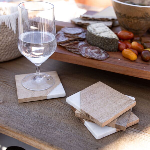 White Marble Coasters