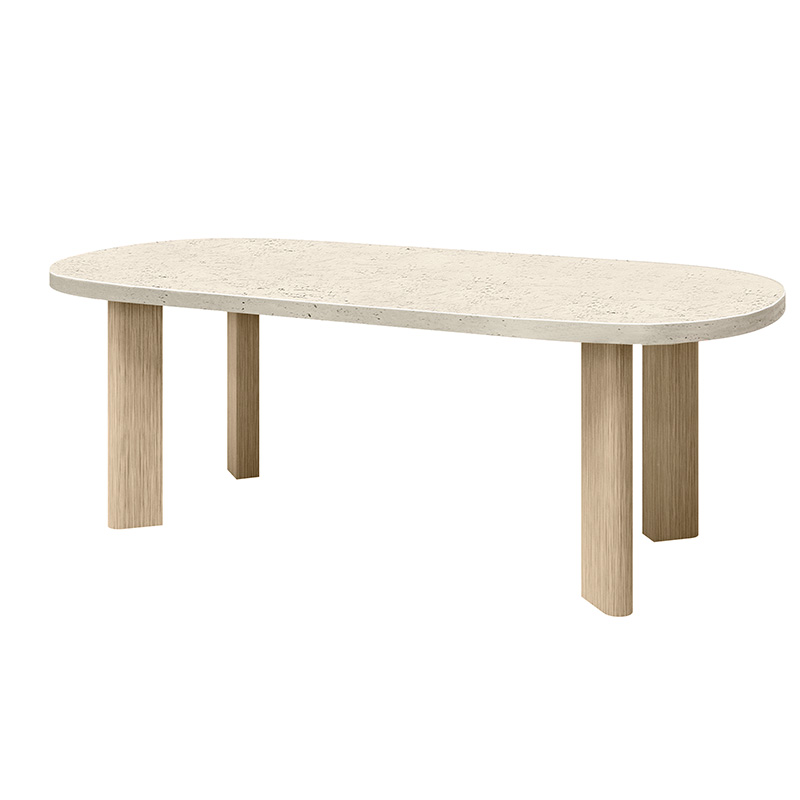 Forano Rectangular Dining Table Base + Pompano Top - Image 6