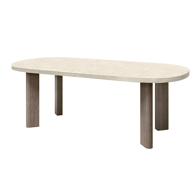 Forano Rectangular Dining Table Base + Pompano Top - Image 8