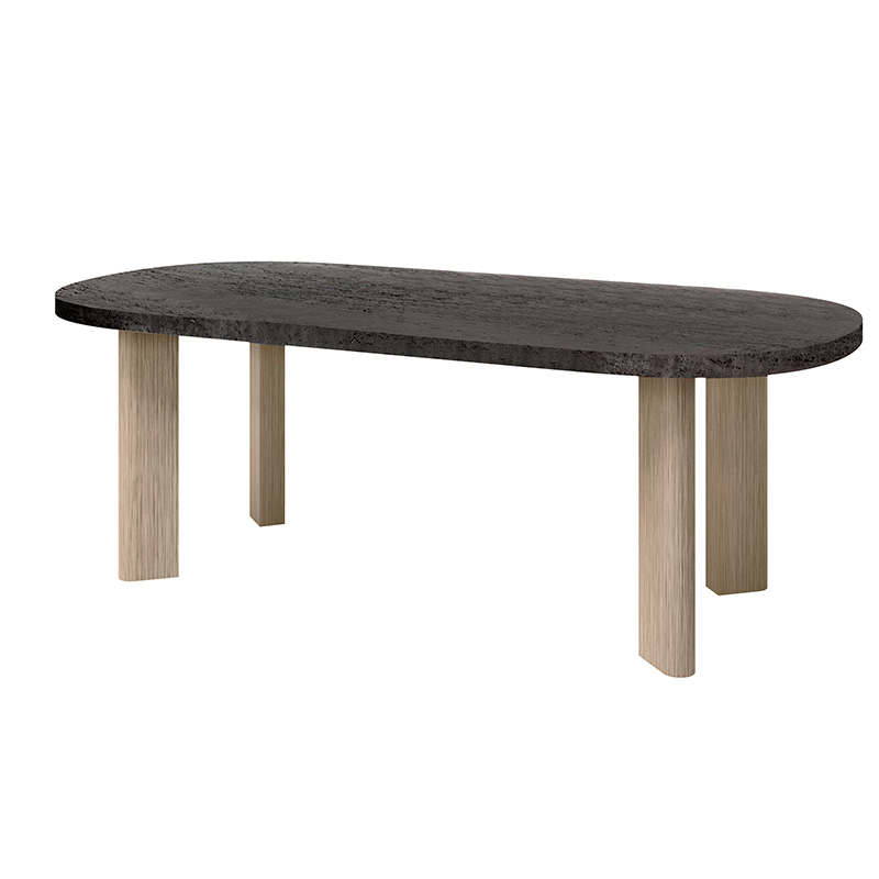 Forano Rectangular Dining Table Base + Pompano Top - Image 3