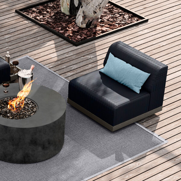 Grande Padded Armless Club Chair - Image 3