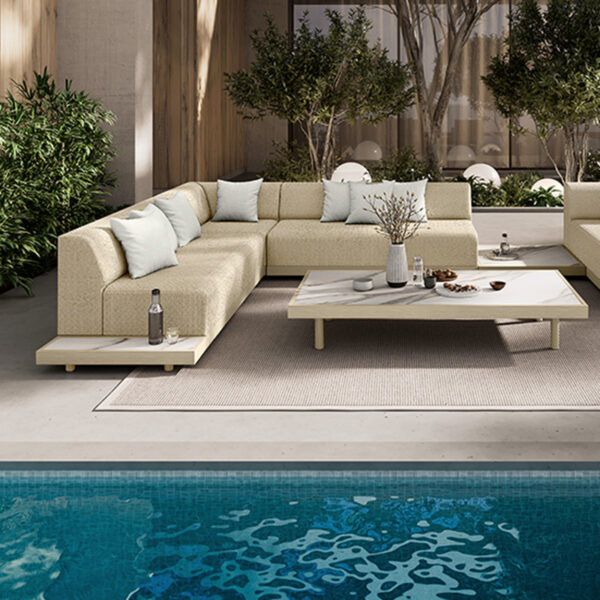 Grande Padded Armless 70″ Sofa Section - Image 5