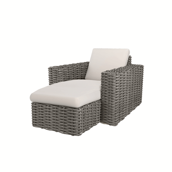 Mia Club Chair with Chaise Cushion - Image 2
