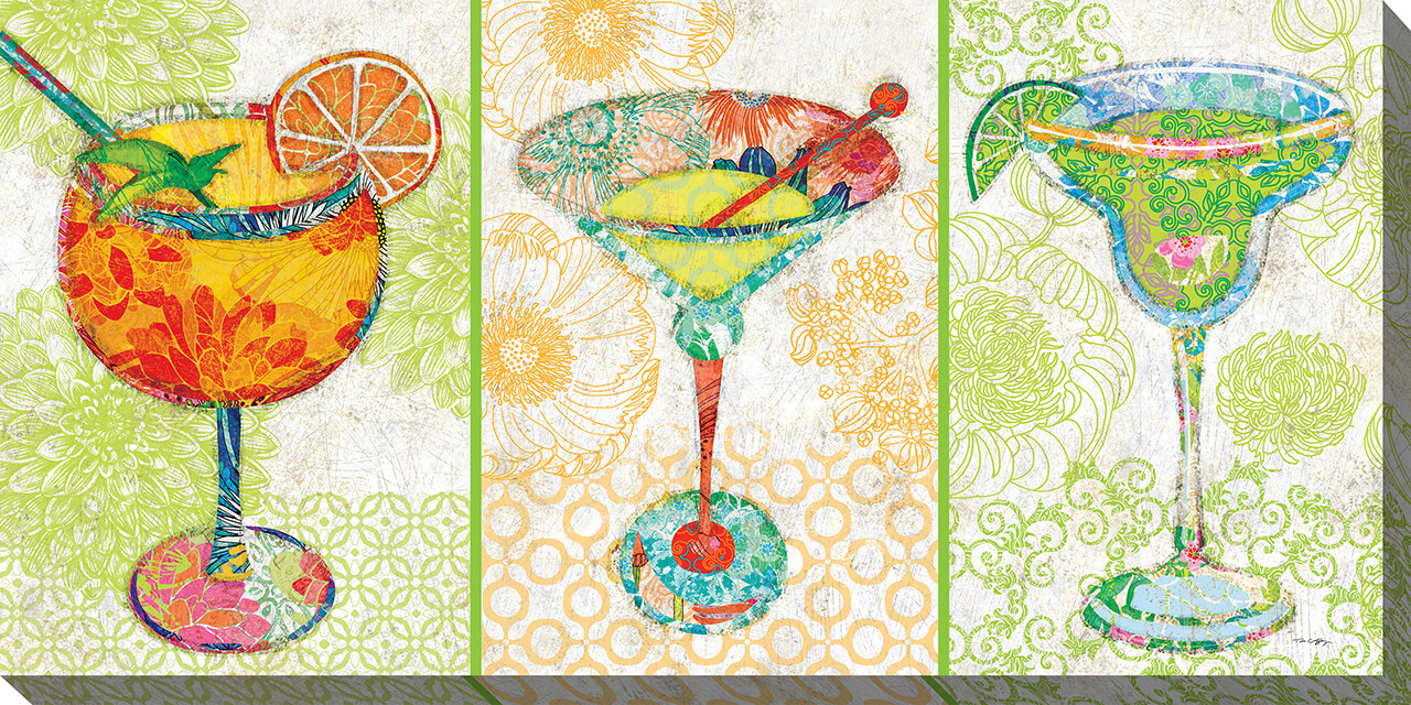 48" x 24" Outdoor Wall Art - Cocktail Hour