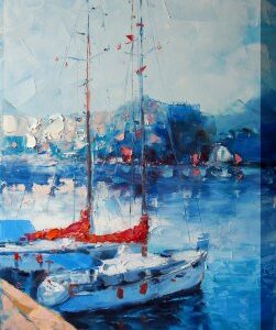 30" x 40" Outdoor Wall Art - Yacht