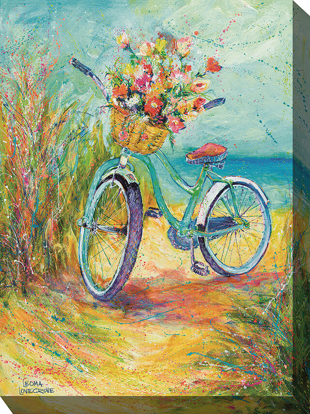 30" x 40" Outdoor Wall Art - Bike