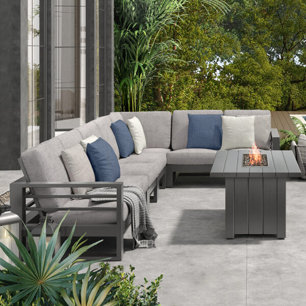 Palermo High Back Left Arm Loveseat Section - Image 7
