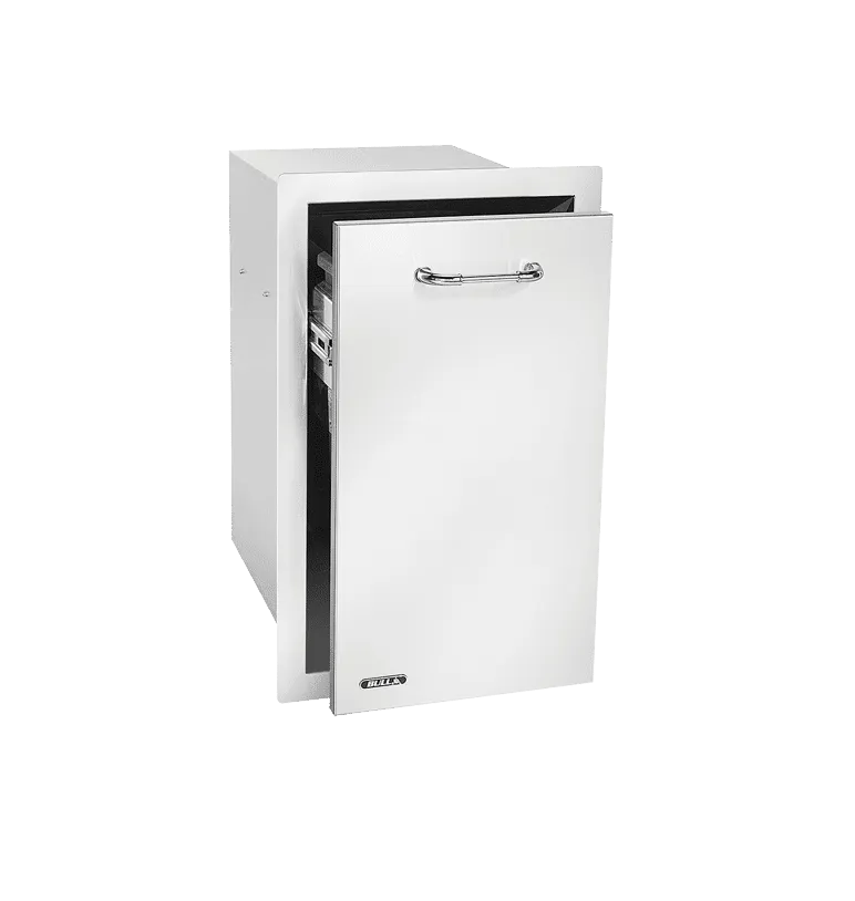 BULL Slim 10 Gallon Trash Drawer W/ Trash Can