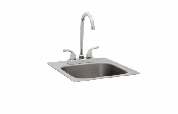BULL Small Stainless-Steel Sink With Faucet