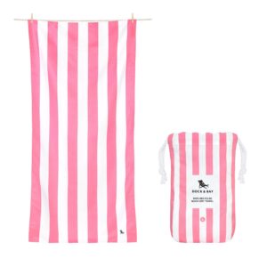 Dock & Bay Quick Dry Beach Towel- Phi Phi Pink