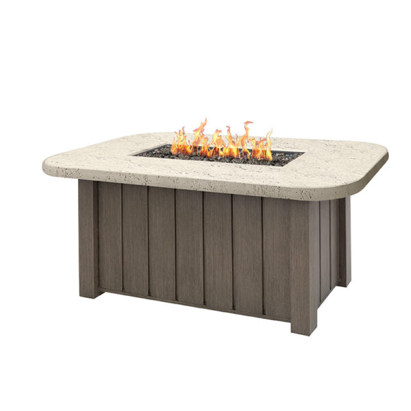 Trevi Rectangular Fire Pit + Pompano Top - Image 3