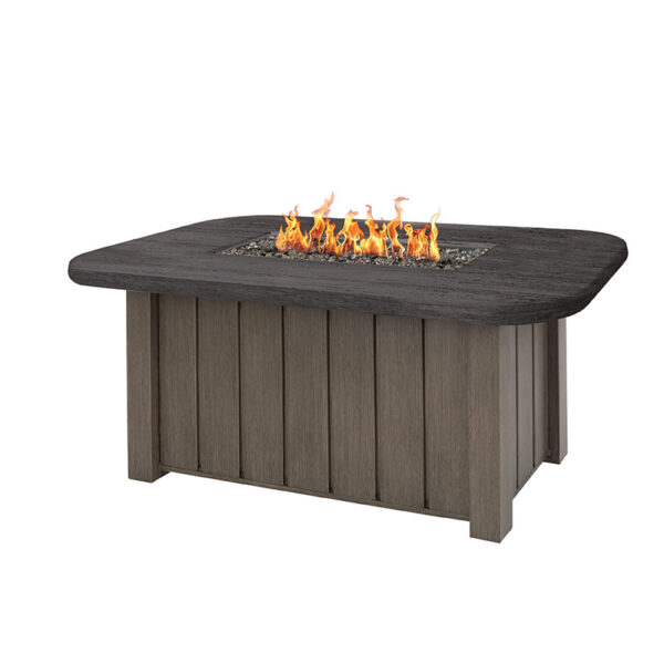 Trevi Rectangular Fire Pit + Pompano Top - Image 4