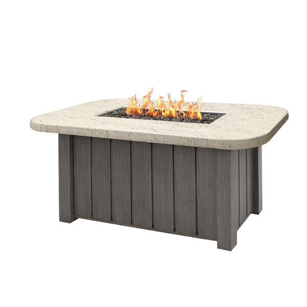 Trevi Rectangular Fire Pit + Pompano Top - Image 7