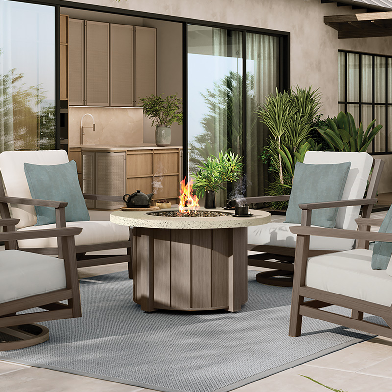 Trevi 42″ Round Fire Pit + Pompano Top - Image 3