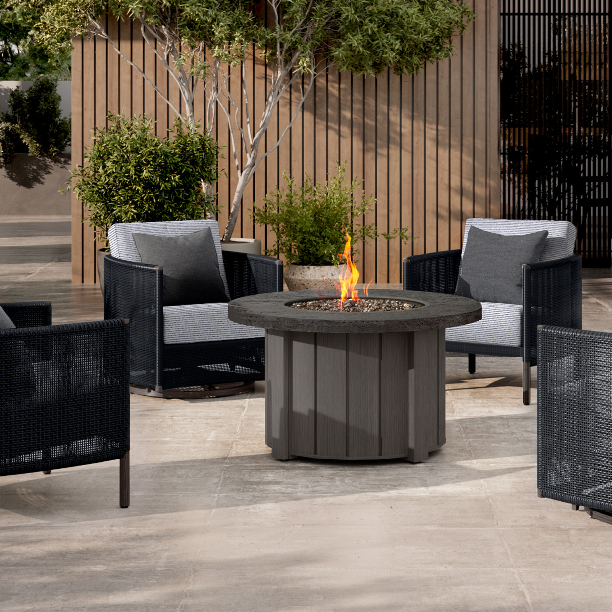 Trevi 42″ Round Fire Pit + Pompano Top - Image 4