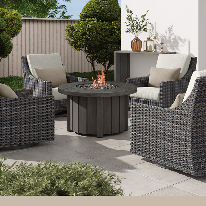 Trevi 42″ Round Fire Pit + Pompano Top - Image 2