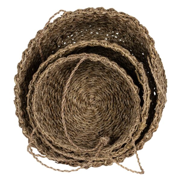 3-Tiered Mira Natural Hanging Baskets - Image 3