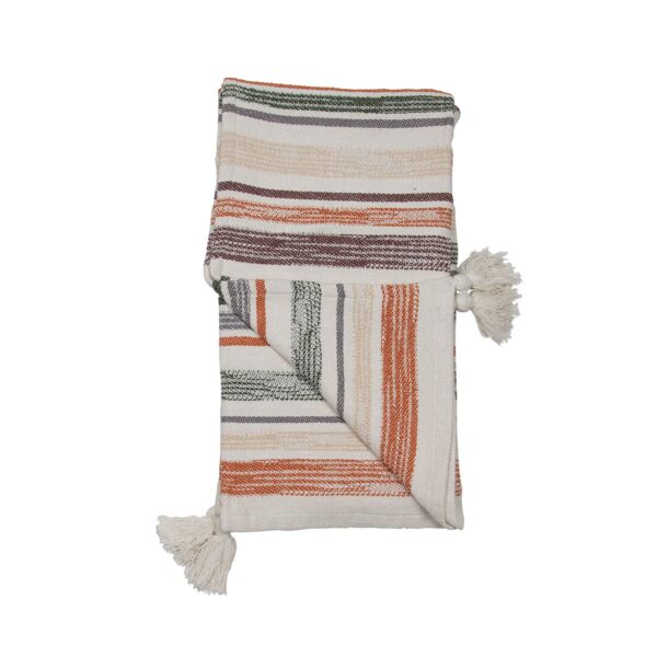 Hand Woven Multi Hayes Throw Neutral - Image 4