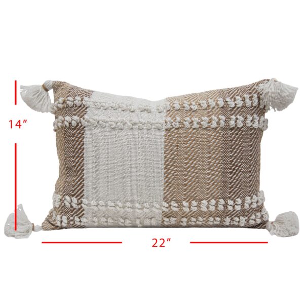 Laney Handwoven Throw Pillow - Brown - Image 3