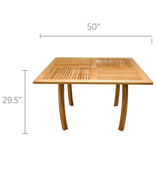 Dolphin Table 50" Square - Image 2