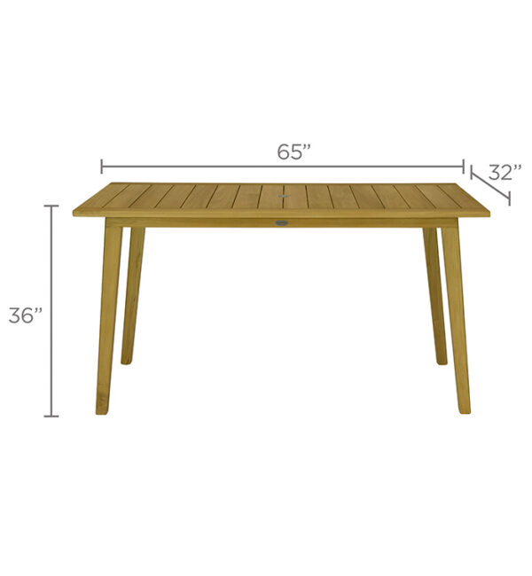 San Lucas Counter Height Table 32x65 - Image 4