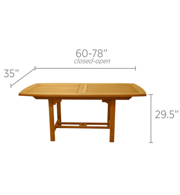 60/78" Family Expansion Table - Rectangular - Image 2