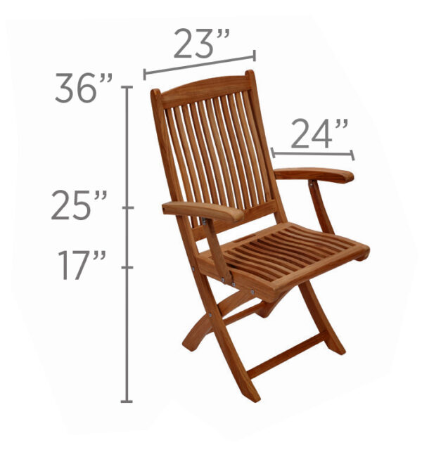 Sailor Folding Arm Chair - Image 2
