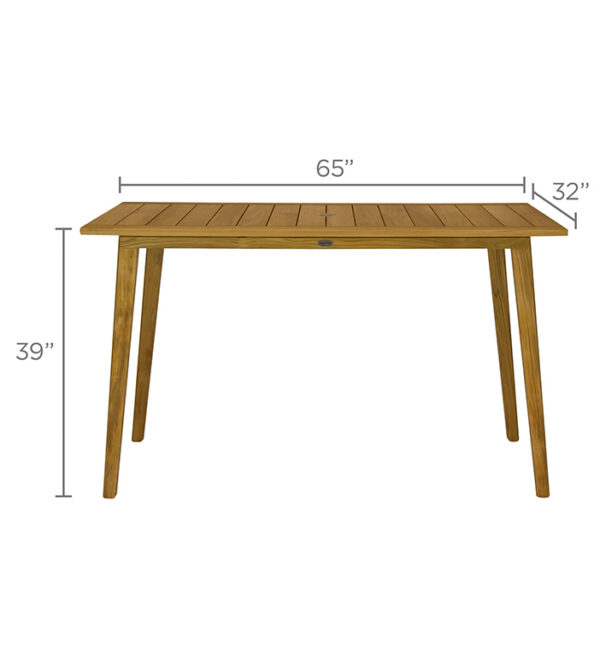 San Lucas Bar Table 32x65 - Image 3