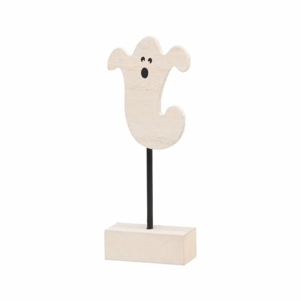 White Washed Halloween Ghost On Base