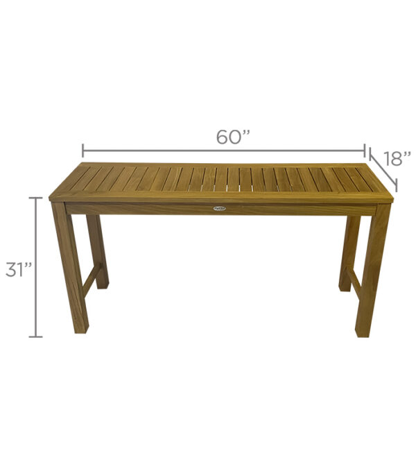 Teak Console Table - Image 3