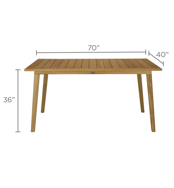 San Lucas Counter Height Table 40x70 - Image 3