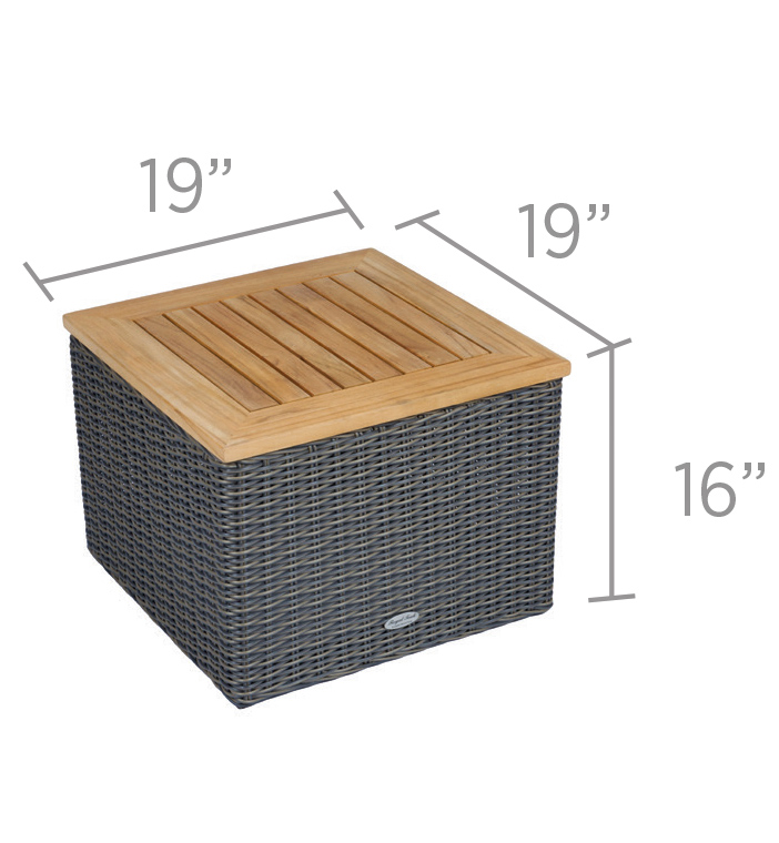 Sanibel Side Table With Storage - Image 2