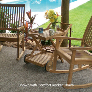 Teak Tray Cart