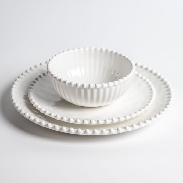 Beaded Pearl 6" Round Salad Bowl - Image 8