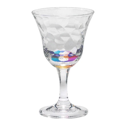 Cascade Wine Glass - Rainbow